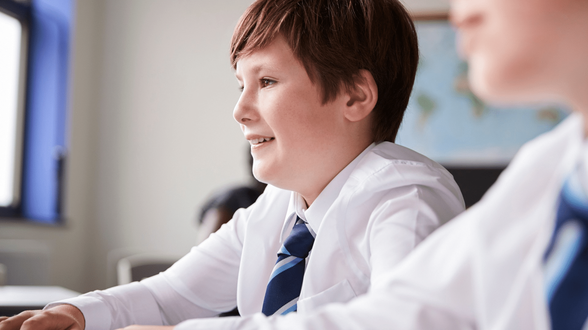 Closeup of KS3 child